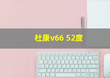 杜康v66 52度